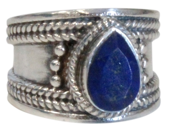 Knjiga Bague Lapis Lazuli Argent 925 Large T53 