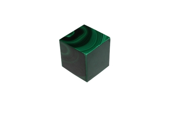 Knjiga Cube Malachite Reconstituée 2 x 2 cm 