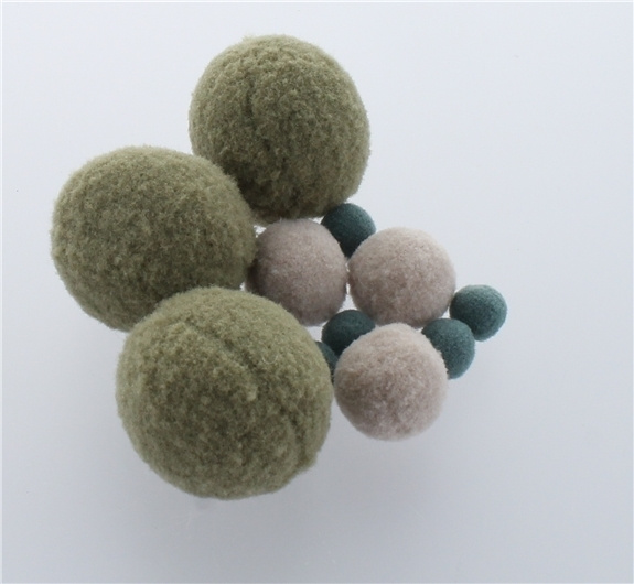 Knjiga Pompon Rond x 12 Ass Vert Sauge 