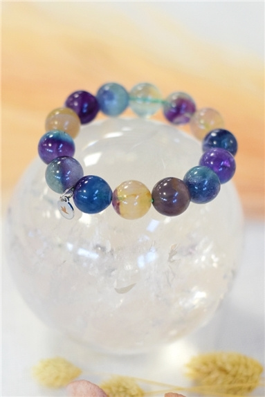 Könyv Bracelet Fluorite Perles rondes 14 mm 