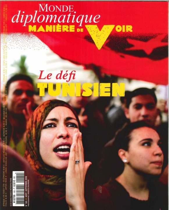 Carte Manière de Voir N°160 Le défi Tunisien  - août/septembre 2018 