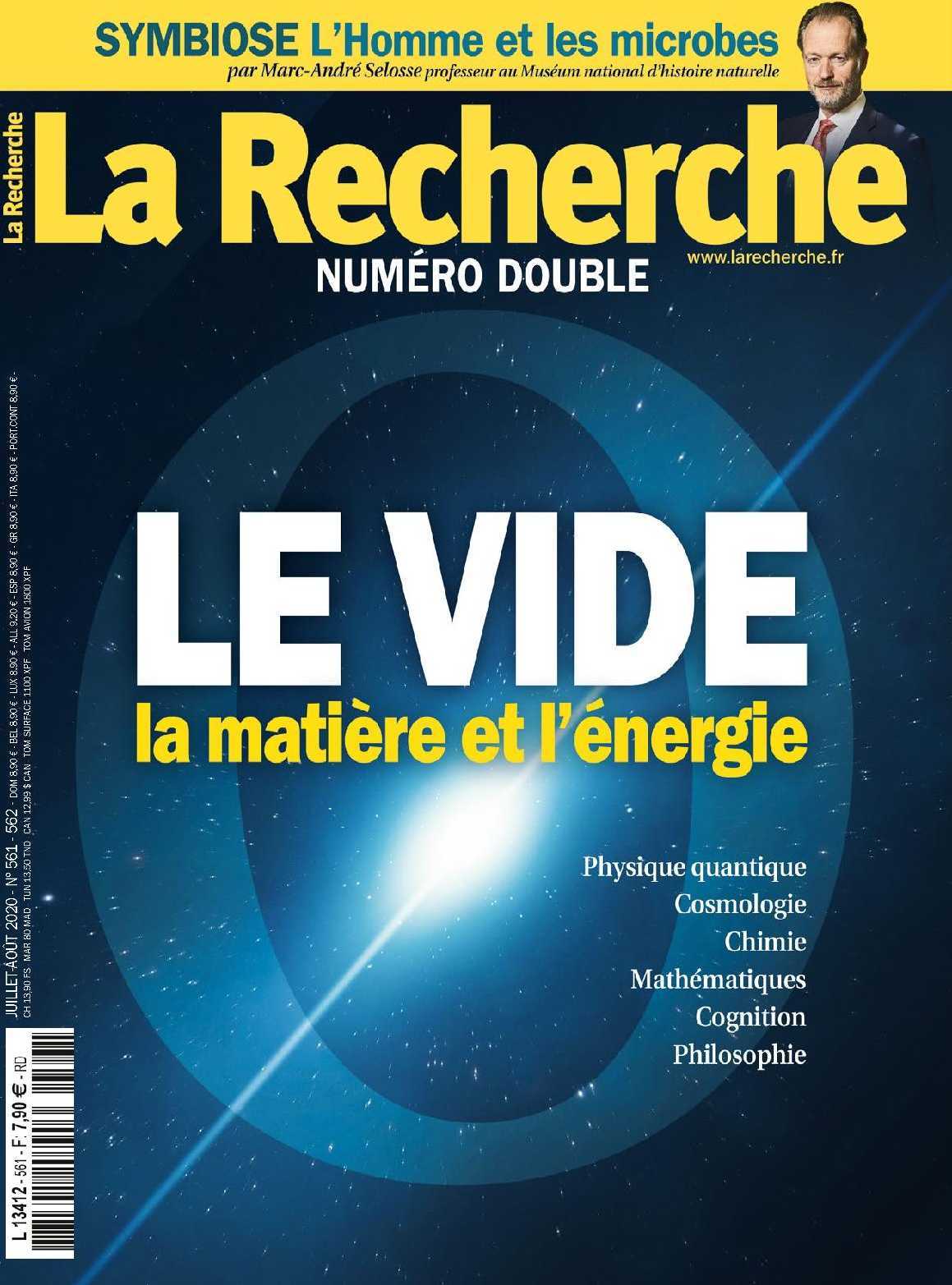 Könyv La Recherche N°561/562- jjuillet/août 2020 
