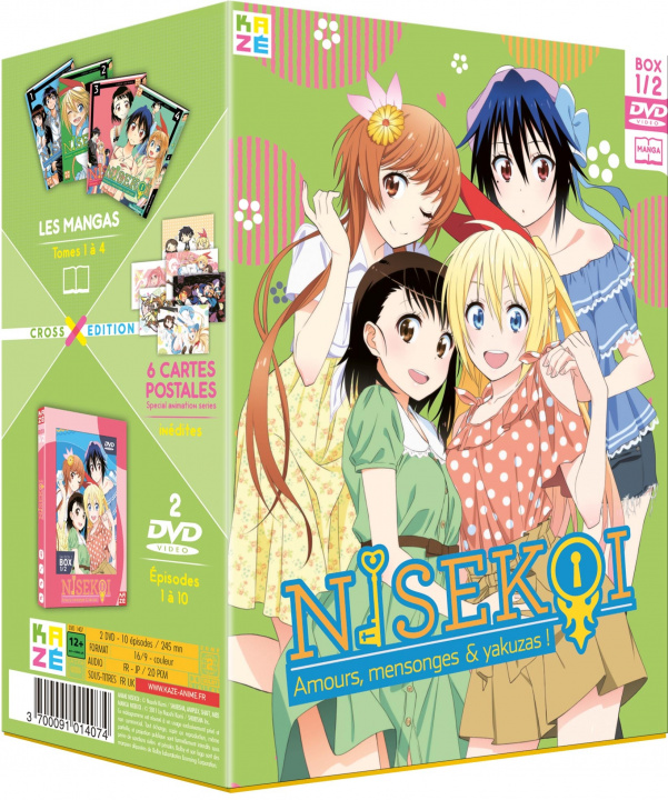 Filmek NISEKOI - SAISON 1 - PARTIE 1 SUR 2 - COFFRET COLLECTOR CROSS - 2 DVD SHINBO AKIYUKI