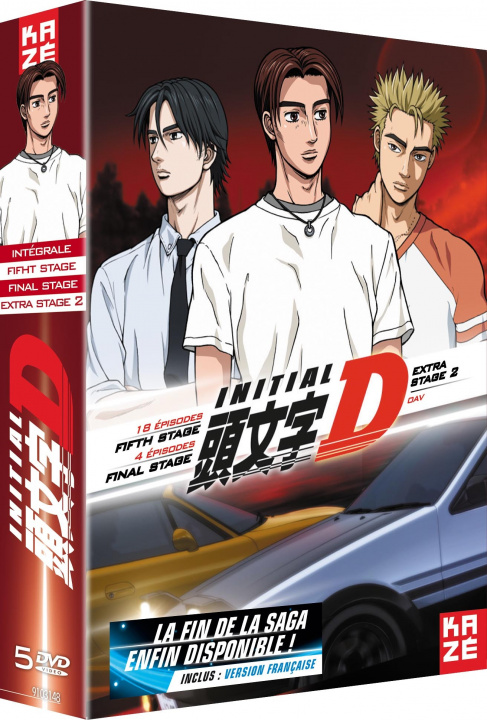 Videoclip INITIAL D - FIFTH STAGE + FINAL STAGE + EXTRA STAGE 2 - 5 DVD MITSUSAWA NOBORU