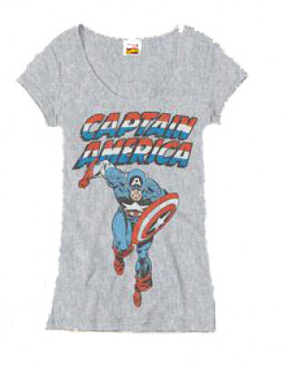 Knjiga Marvel Capt America Action Fem. Grey Mélangé S 