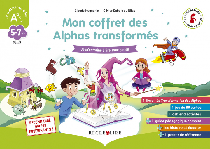 Carte Mon coffret des Alphas transformés Méthode de lecture GS CP Dubois Du Nilac