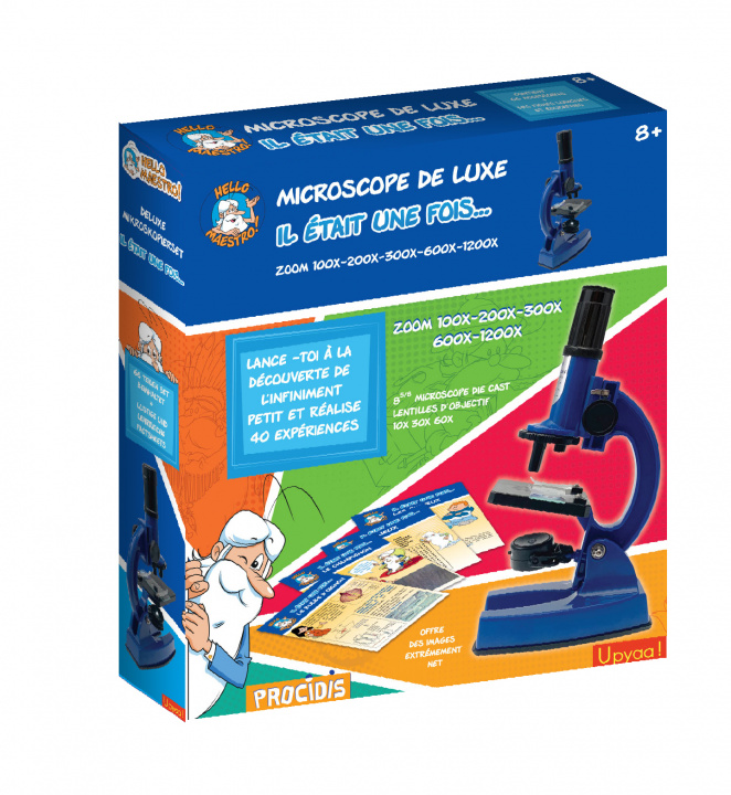 Joc / Jucărie COFFRET MICROSCOPE ZOOM 100 A 1200 - 66 ACCESSOIRES + 40 EXPERIENCES UPYAA