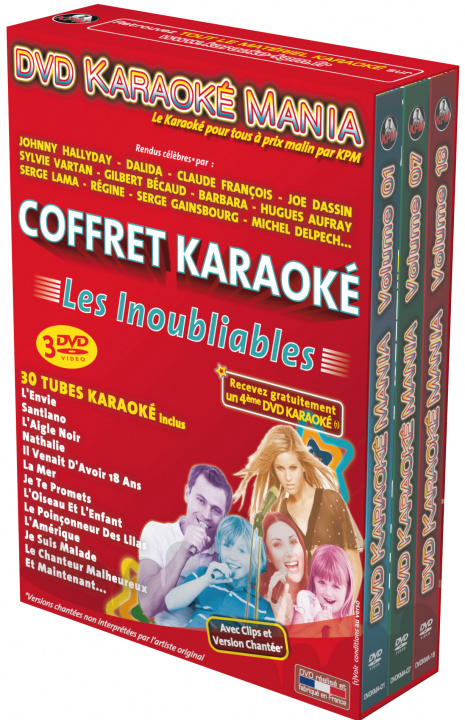 Video DVD KARAOKE MANIA - COFFRET 3 DVD : LES INOUBLIABLES DIVERS