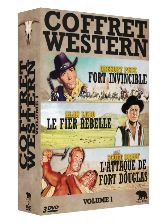 Видео COFFRET WESTERN VOLUME 1 : FORT INVINCIBLE + L'ATTAQUE DE FORT DOUGLAS + LE FIER REBELLE DOUGLAS/CURTIZ/PECK