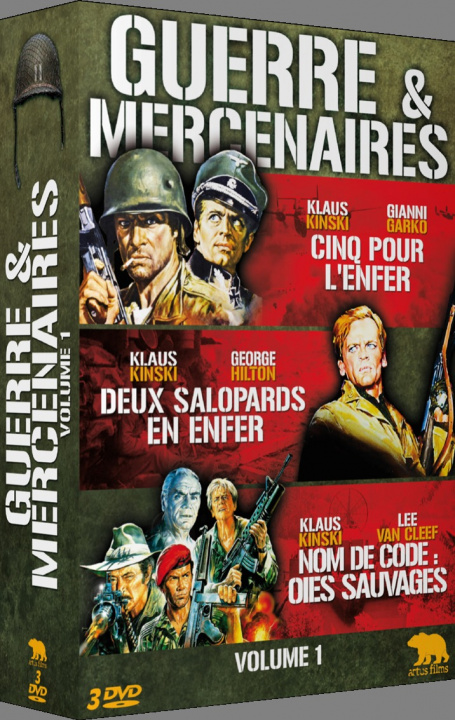 Video COFFRET GUERRE VOL.2 : CINQ POUR L'ENFER + DEUX SALOPARDS EN ENFER + NOM DE CODE : OIES SAUVAGES PAROLINI/KINSKI