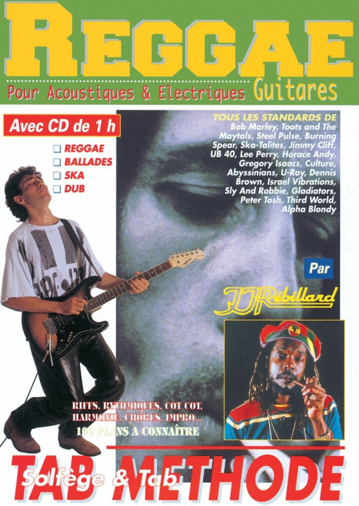 Kniha REGGAE GUITARES LIVRE + CD RÉBILLARD