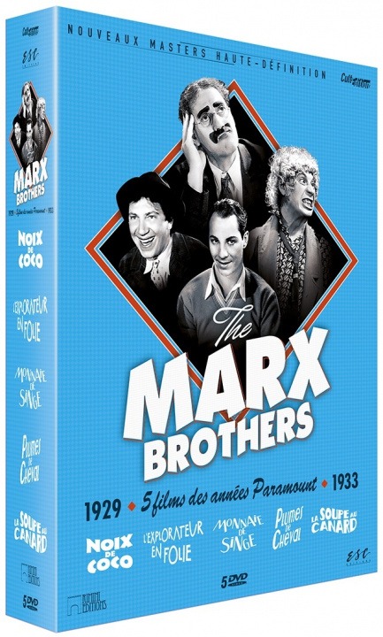 Videoclip MARX BROTHERS - COFFRET 5 FILMS MARX