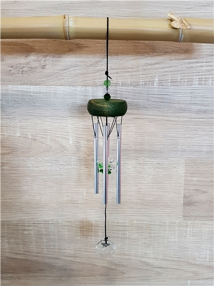 Knjiga Petit Carillon à Vent en Cristal - coloris vert 