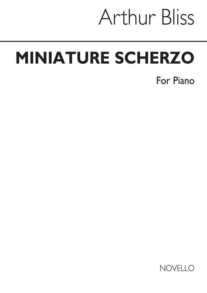 Book BLISS: MINIATURE SCHERZO PIANO BLISS