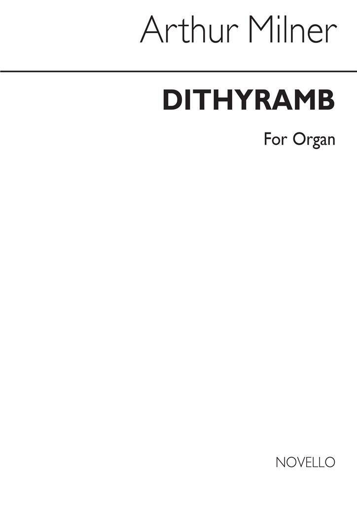 Knjiga ARTHUR MILNER: DITHYRAMB ORGAN MILNER