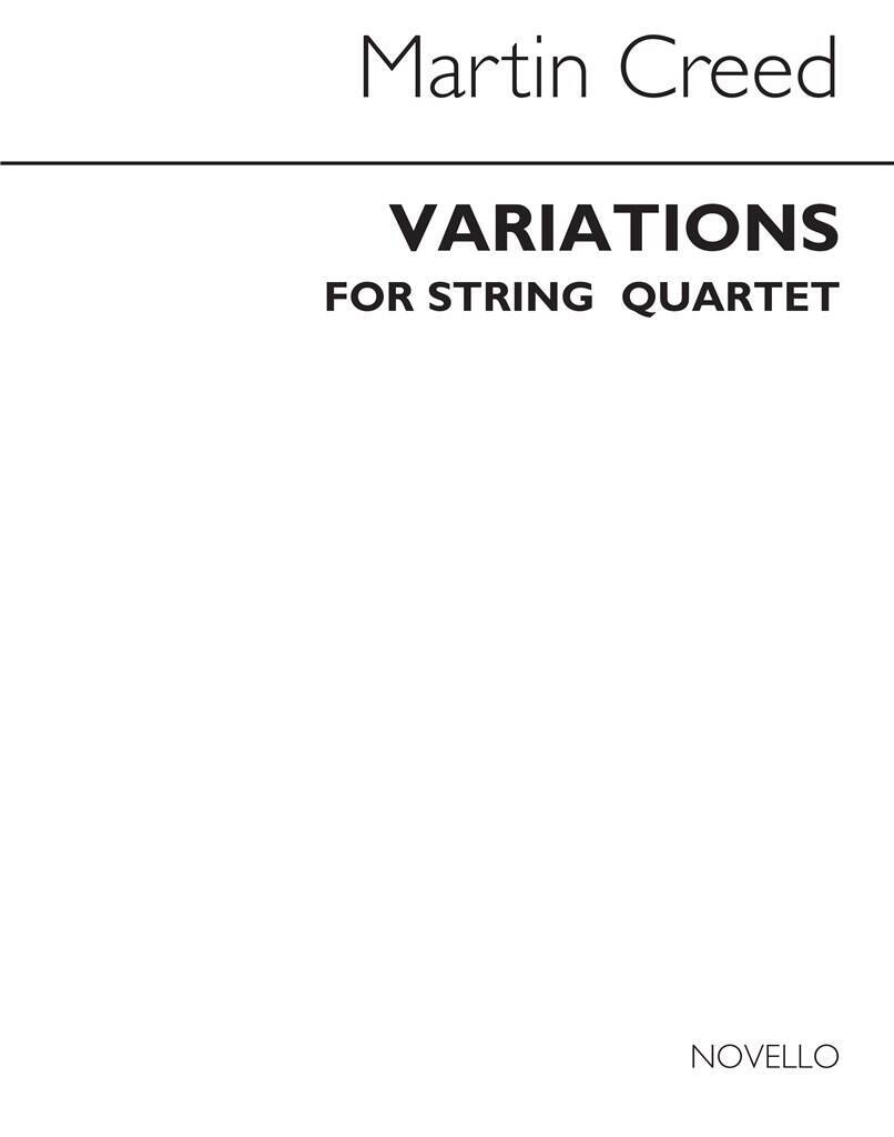Книга MARTIN CREED: VARIATIONS FOR STRING QUARTET CREED