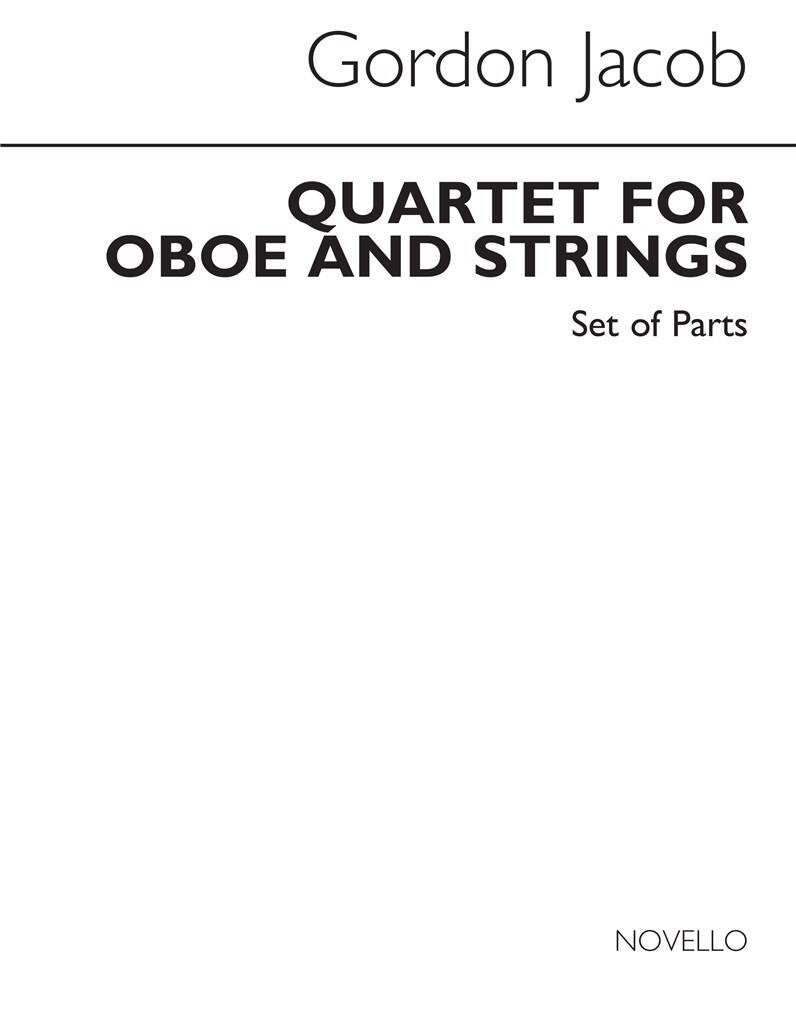 Carte JACOB: QUARTET FOR OBOE AND STRINGS (PARTS) JACOB