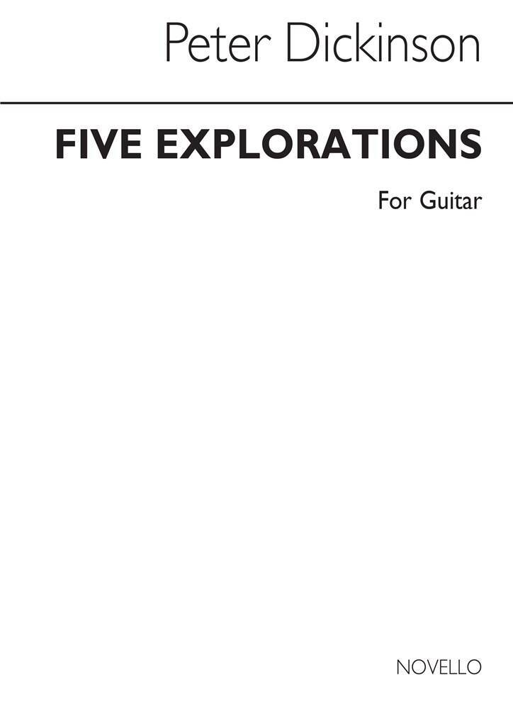 Knjiga DICKINSON PETER FIVE EXPLORATIONS GUITAR BOOK 