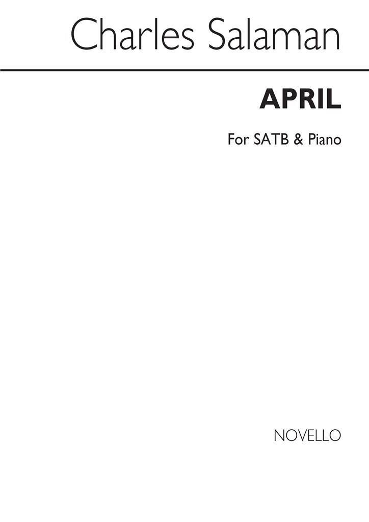 Knjiga CHARLES SALAMAN: APRIL SATB/PIANO CHANT SALAMAN