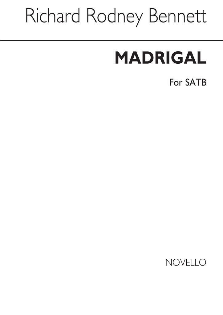 Knjiga RICHARD RODNEY BENNETT: MADRIGAL/CAN THE PHYSICIAN - SATB CHANT BENNETT