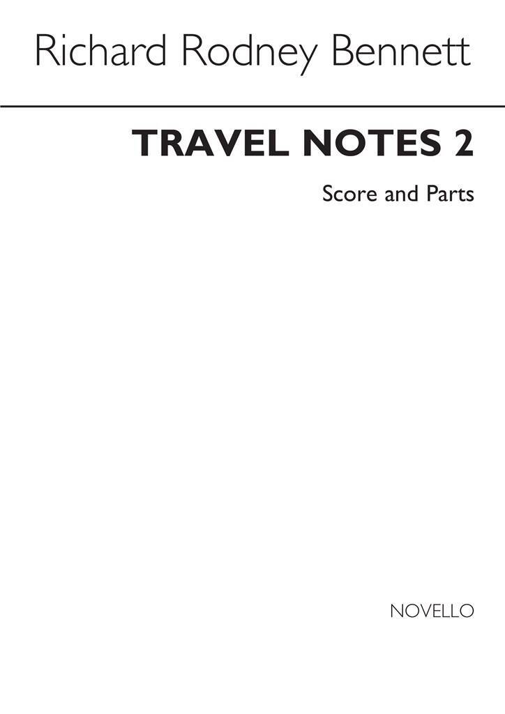 Książka RR BENNETT: TRAVEL NOTES FOR WOODWIND QUARTET - BOOK 2 BENNETT