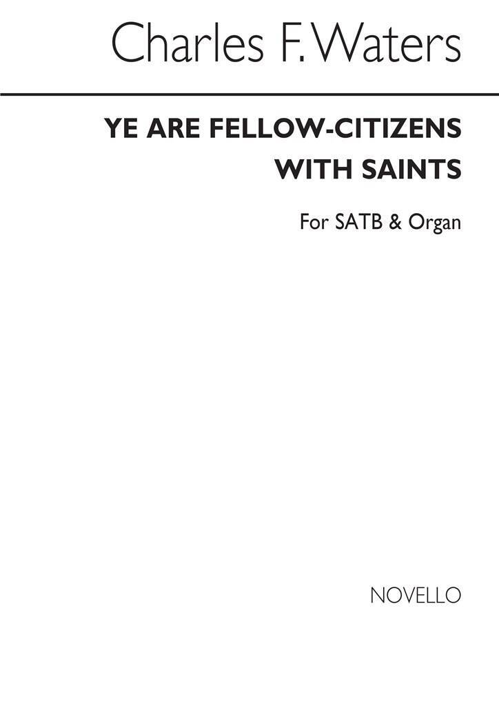 Knjiga JOHN WATERS: YE ARE FELLOW CITIZENS FOR SATB CHORUS CHANT WATERS
