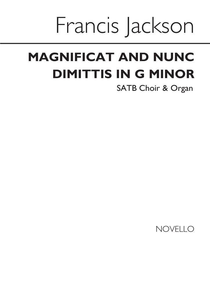 Knjiga JACKSON: MAGNIFICAT AND NUNC DIMITTIS IN G MINOR CHANT JACKSON