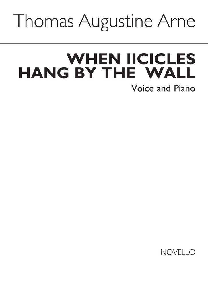 Buch THOMAS ARNE: WHEN ICICLES HANG BY THE WALL ARNE