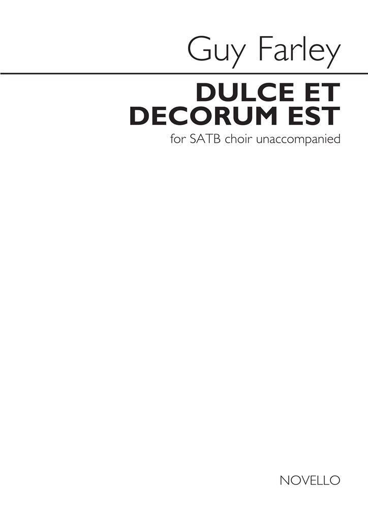 Buch GUY FARLEY: DULCE ET DECORUM EST CHANT FARLEY