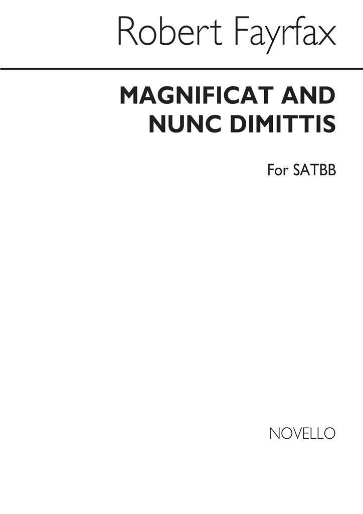 Knjiga FAYRFAX, R MAGNIFICAT AND NUNC DIMITTIS SATBB CHANT FAYRFAX