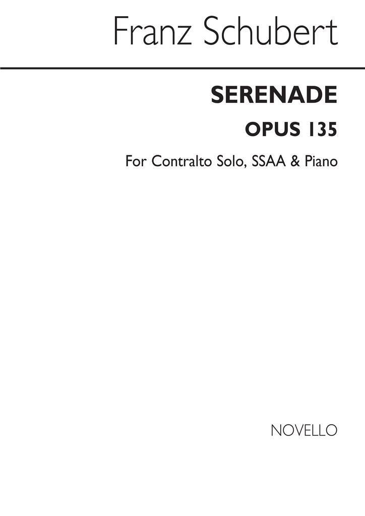 Buch FRANZ SCHUBERT: SERENADE OP.135 SCHUBERT