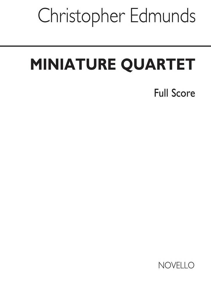 Kniha MINIATURE QUARTET SCORE EDMUNDS