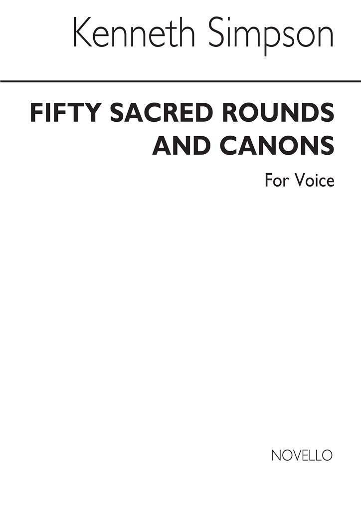 Buch SIMPSON: 50 SACRED ROUNDS & CANONS SIMPSON