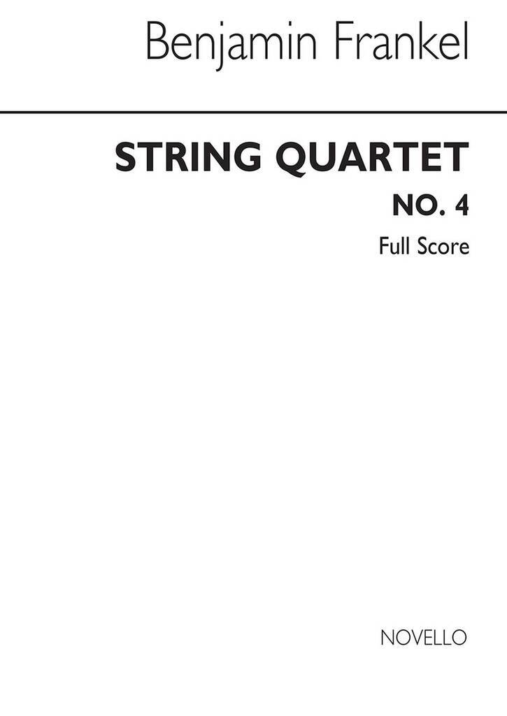 Book FRANKEL: STRING QUARTET NO. 4 FRANKEL