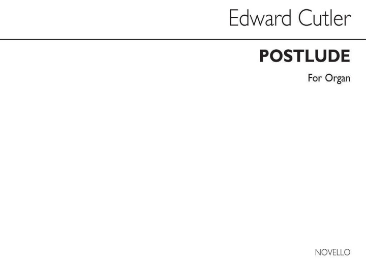 Knjiga EDWARD CUTLER: POSTLUDE ORGAN CUTLER