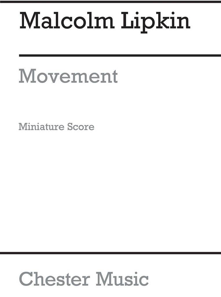 Книга MALCOLM LIPKIN: MOVEMENT FOR STRINGS (MINIATURE SCORE) LIPKIN