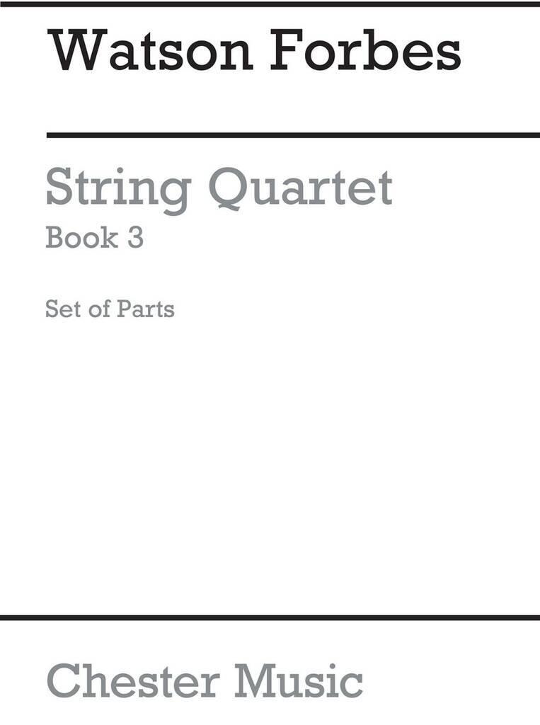 Carte W. FORBES: EASY STRING QUARTETS - BOOK 3 (PARTS ONLY) FORBES