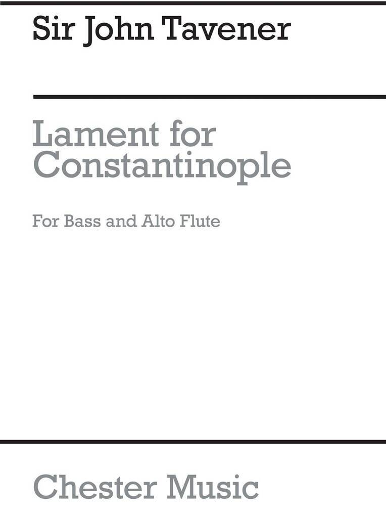 Knjiga JOHN TAVENER: LAMENT FOR CONSTANTINOPLE TAVENER