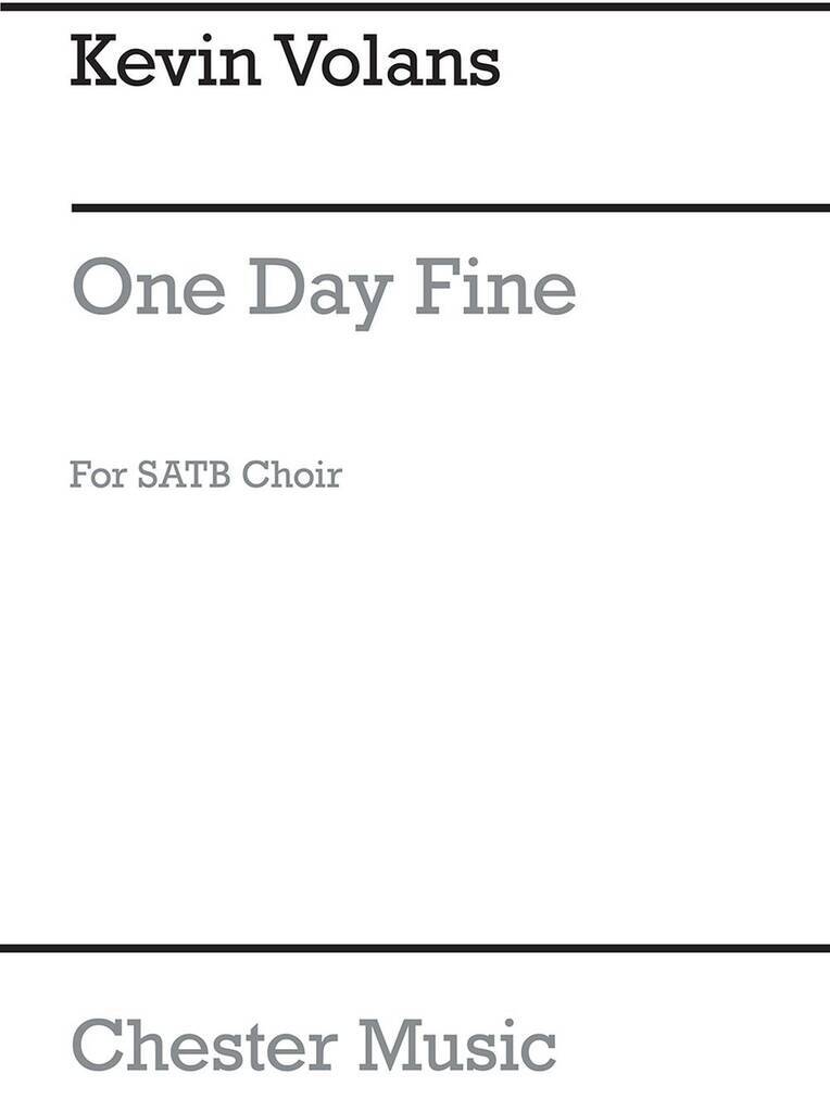 Knjiga KEVIN VOLANS: ONE FINE DAY CHANT VOLANS
