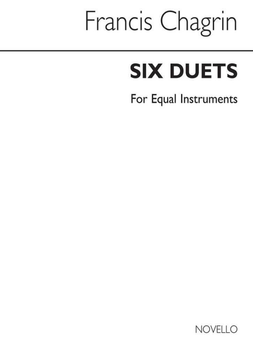 Boek CHAGRIN: SIX DUETS FOR EQUAL OR MIXED INSTRUMENTS CHAGRIN