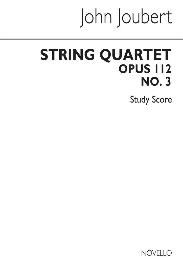 Knjiga JOHN JOUBERT: STRING QUARTET NO.3 (SCORE) JOUBERT