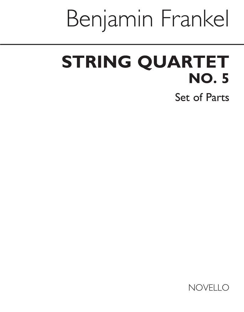 Boek FRANKEL: STRING QUARTET NO.5 (PARTS) FRANKEL