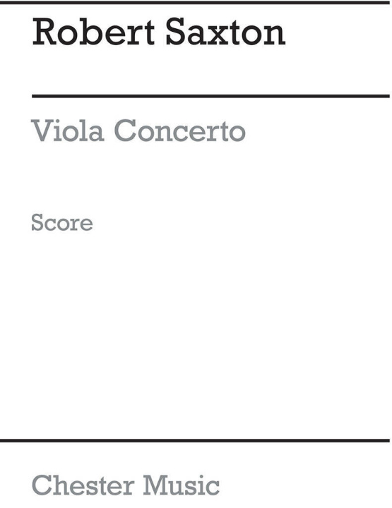Boek ROBERT SAXTON: VIOLA CONCERTO (FULL SCORE) SAXTON