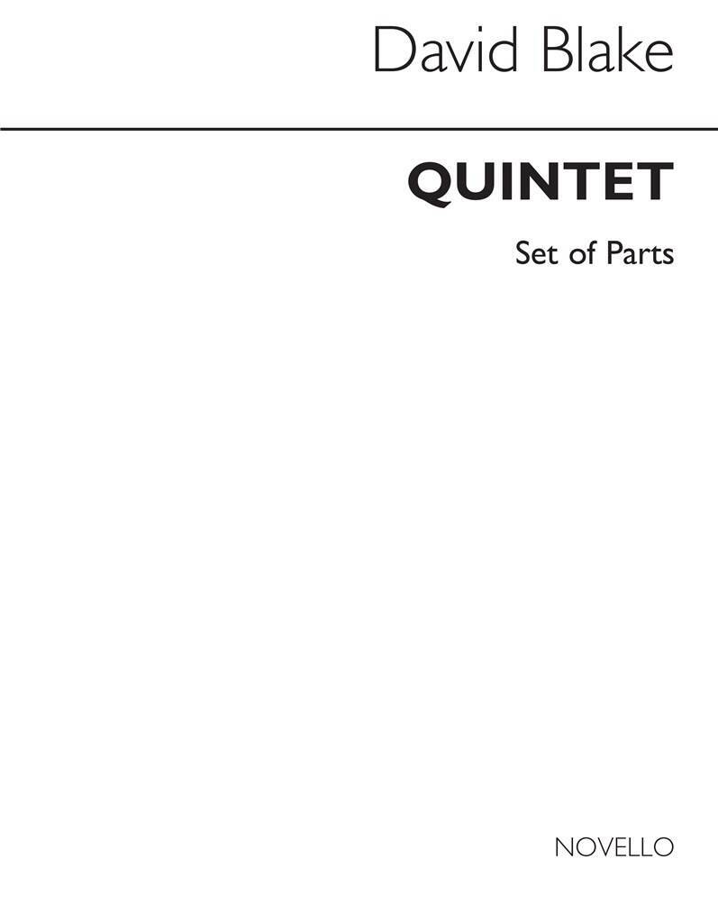 Buch DAVID BLAKE: QUINTET FOR CLARINET AND STRINGS (PARTS) BLAKE