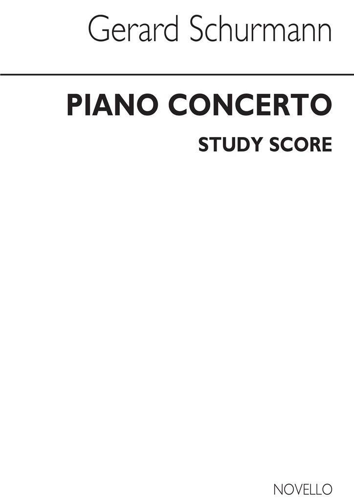 Buch SCHURMANN: CONCERTO FOR PIANO (STUDY SCORE) POCHE SCHURMANN