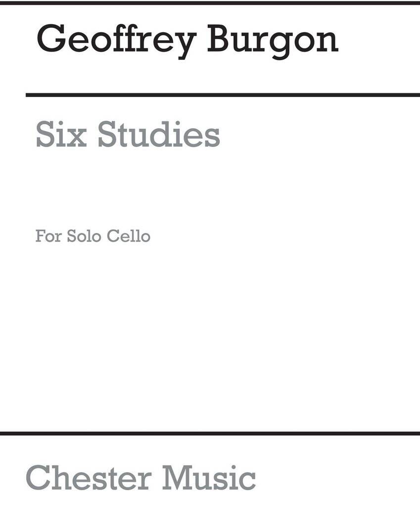 Knjiga GEOFFREY BURGON: SIX STUDIES FOR CELLO BURGON