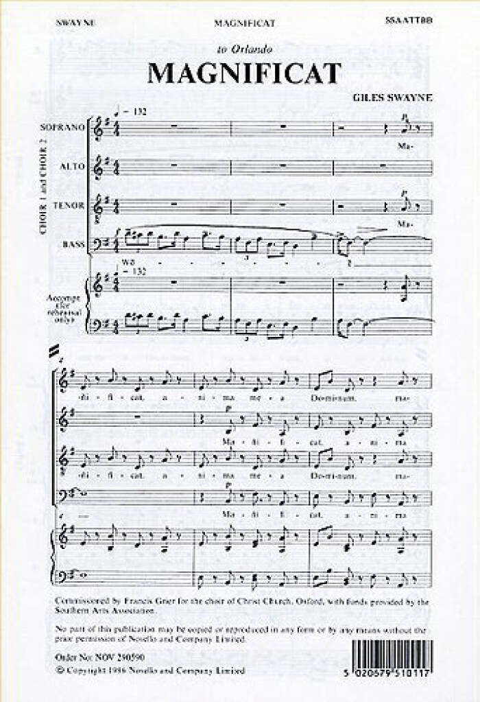 Knjiga GILES SWAYNE: MAGNIFICAT CHANT SWAYNE