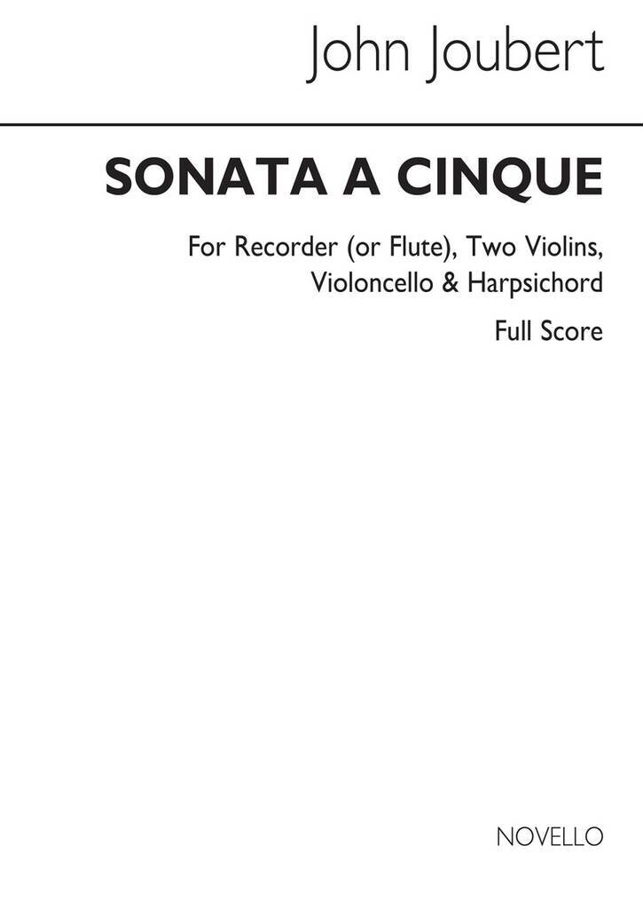 Книга JOUBERT: SONATA A CINQUE (SCORE) JOUBERT