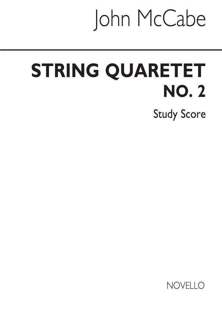 Knjiga MCCABE: STRING QUARTET NO.2 (STUDY SCORE) POCHE MCCABE