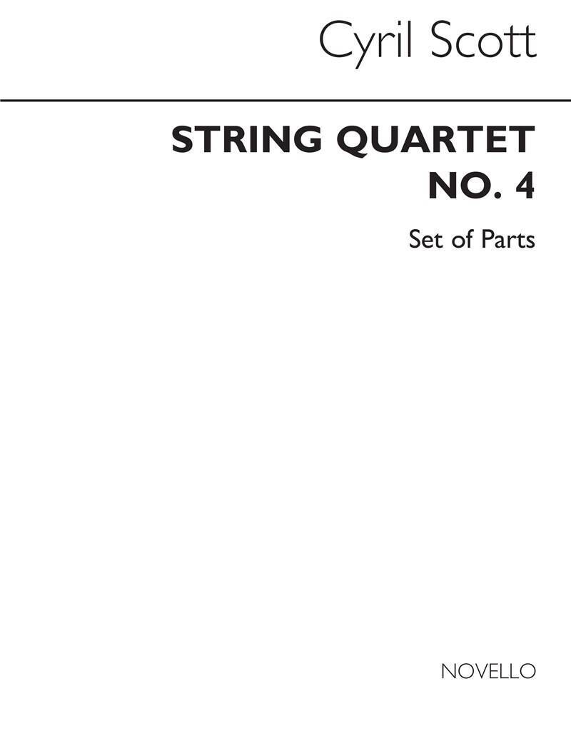 Boek SCOTT: STRING QUARTET NO.4 (PARTS) SCOTT